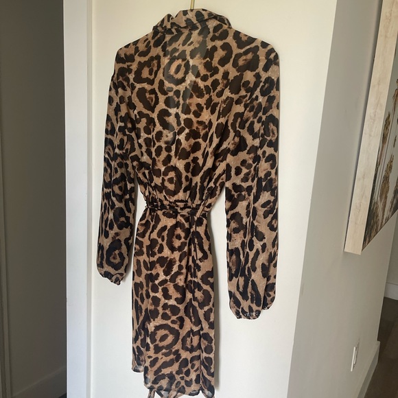 Animal print long sleeve dress - Picture 4 of 6